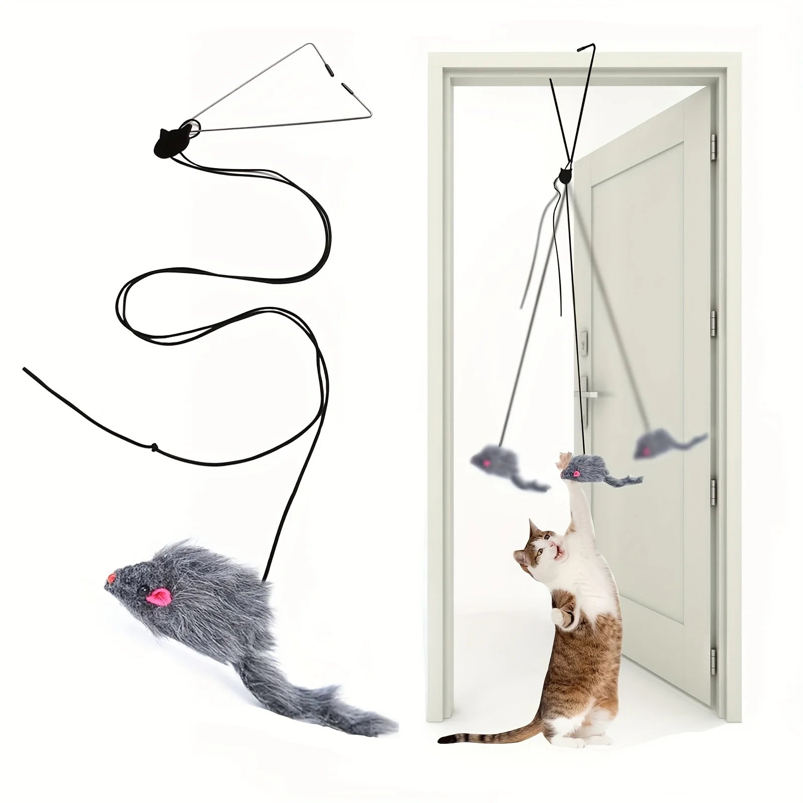 The Bounce & Pounce Door Hanging Cat Toy