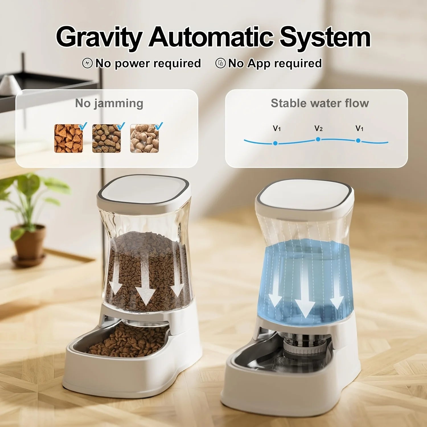 The Oasis Pro™ 1-Gallon Gravity Feeder & Waterer Combo