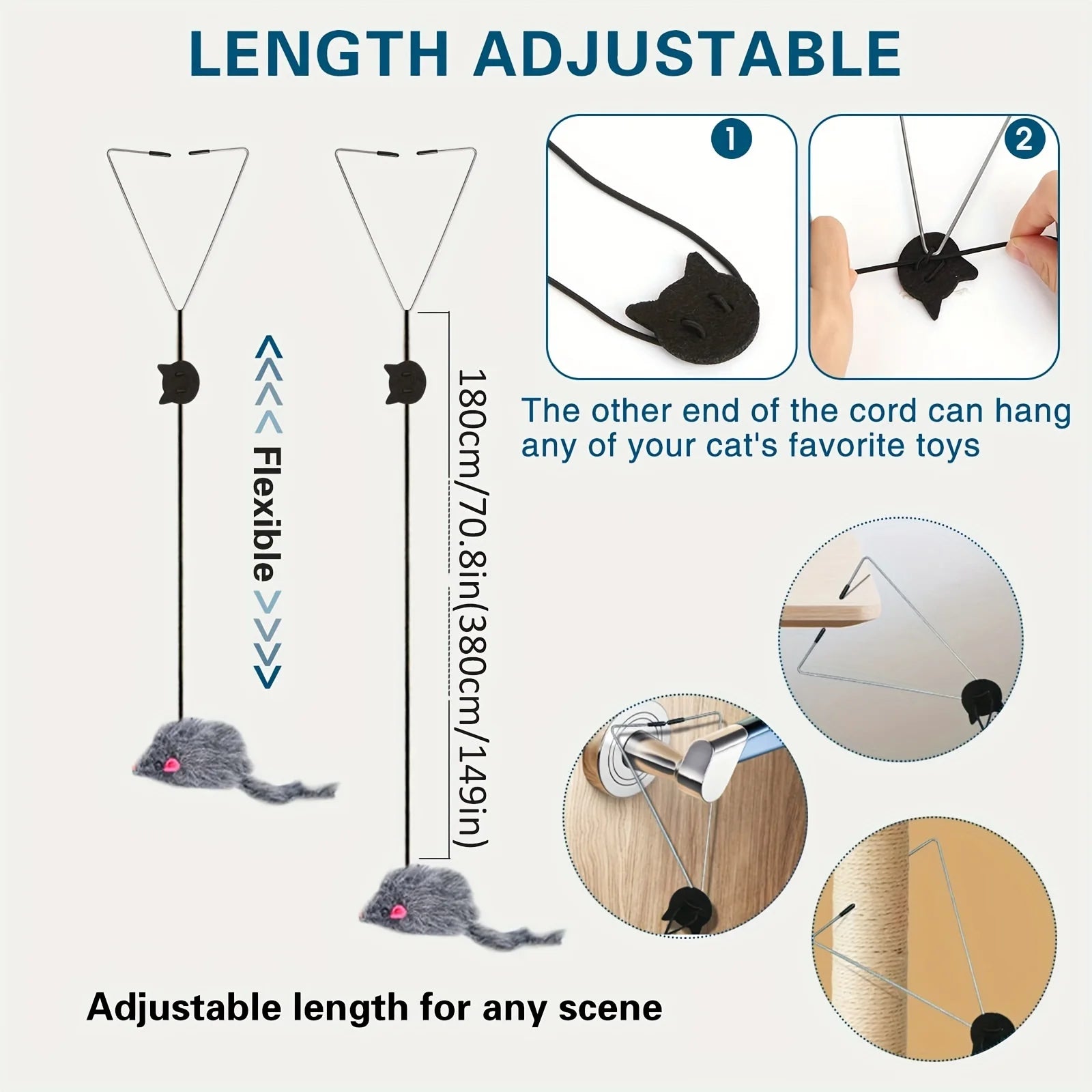 The Bounce & Pounce Door Hanging Cat Toy